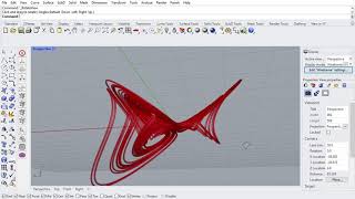 Strange attractor in grasshopper with chimpanzee plug-in