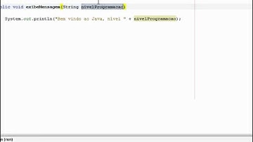 Aula Java 22 - Criando Método com Parâmetro
