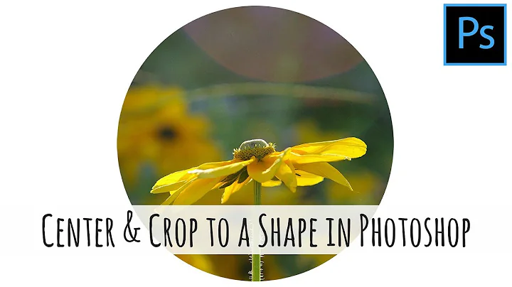 Photoshop - How to center a shape and crop an image to that shape