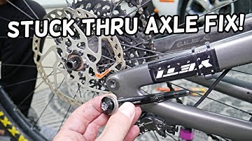 HOW TO REMOVE SEIZED STUCK THRU AXLE ON BICYCLE BIKE demonstrated on YETI