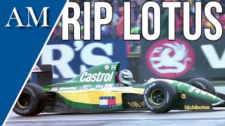 WHAT HAPPENS WHEN YOU LOSE YOUR LEADER! The Downfall of the Lotus F1 Team (1983-1994)