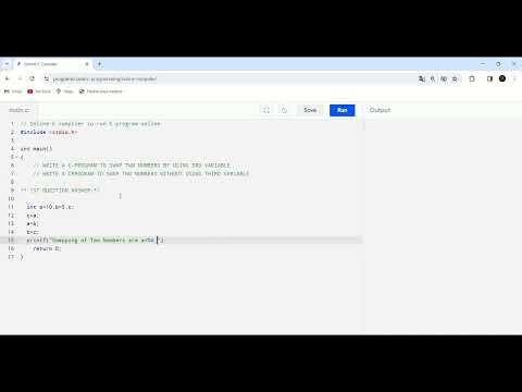 Swapping Two Numbers with the help of Third variable | | Swap Two Numbers without using 3rd variable
