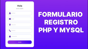 como HACER un FORMULARIO de REGISTRO en PHP y MYSQL 🚀