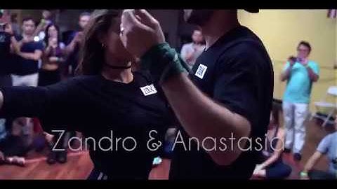 Brazilian Zouk demo - Zandro Zk and Anastacia