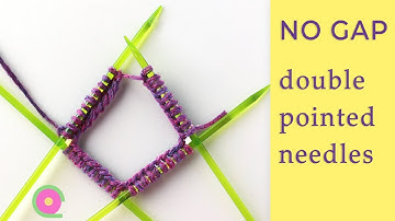 How to join stitches after casting on on double pointed needles