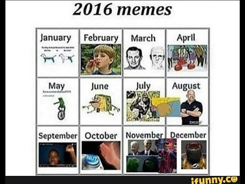 All memes of the month in 2016 - YouTube