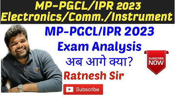 10.00 PM | MPPGCL/IPR -2023 Exam Over|| Electronics/Comm./Instr. By Ratnesh Sir