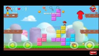 Game Super Mano Bros Jungle World Level 20 (Bonus) Three keys Walkthrough