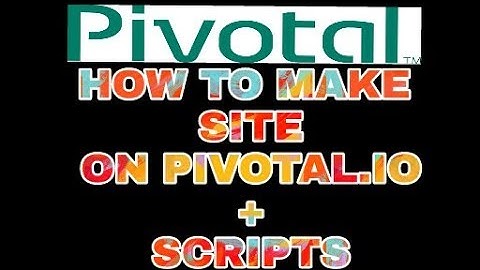 HOW TO MAKE A BOT SITE ON PIVOTAL.IO || TOQEER TRICK MASTER