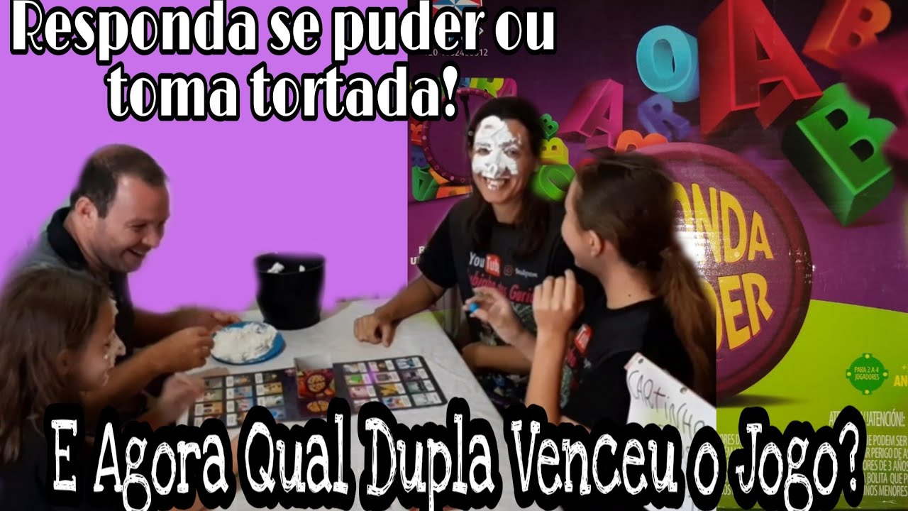 JOGANDO RESPONDA SE PUDER ESTRELA COM TORTA NA CARA - FIQUE EM