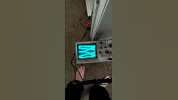 Cool sign wave from antenna shown on oscilloscope!