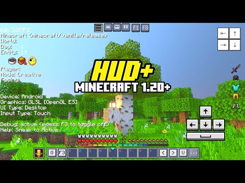 Addon HUD+ Utility Yang Permudah Survival Minecraft 1.20!