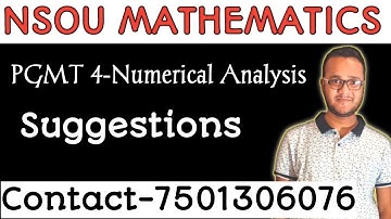 Netaji Subhash Open University/PG Math Suggestions/PGMT 4/Group A/Numerical Analysis Suggestion/NSOU