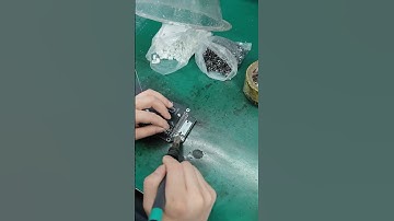 Short video real shooting of welding process for LED display production line. #led #welding