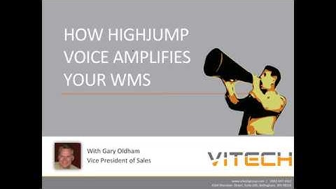 HighJump Voice Webinar