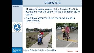 Designing Pedestrian Facilities for Accessibility - Part 1