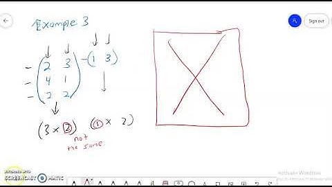 Matrices calculation IGCSE SPM ( Addition, Subraction, Multiplication)