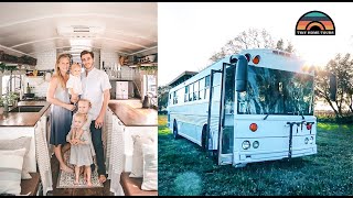 Family Of 5 Live And Travel In Custom DIY Bus Conversion To Go Debt Free