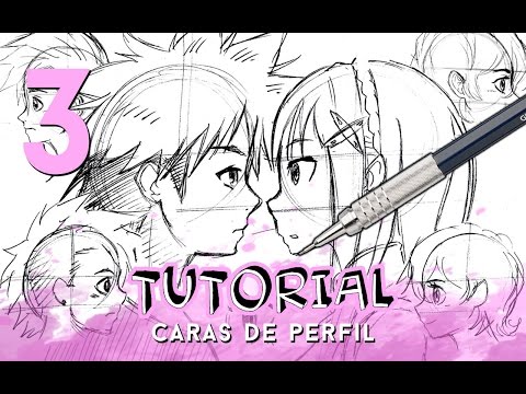 Como Dibujar Caras Anime Manga De Perfil Paso A Paso Hombre Y