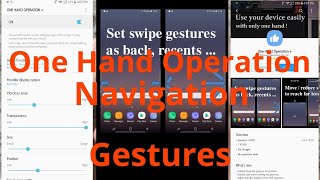 One Hand Operation+ Gestures:  Samsung Good Lock 2018 add-on screenshot 3