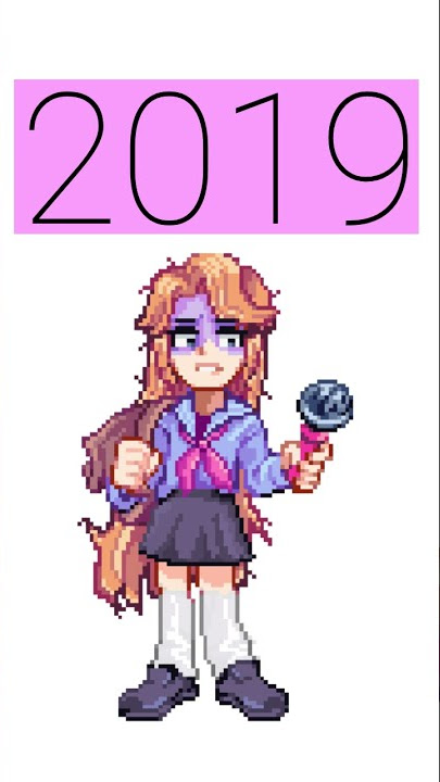 Evolution Of Senpai / Monika In Friday Night Funkin | #Shorts