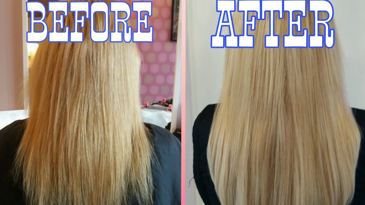 How to get soft smooth and shiny hair at home / Keratine Treatment At ...