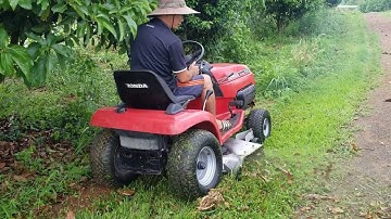 Test xe cắt cỏ ngồi lái honda | xe đã bán
