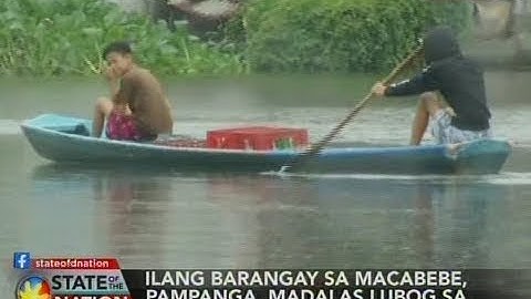 SONA: Ilang barangay sa Macabebe, Pampanga, madalas lubog sa baha umulan man o hindi