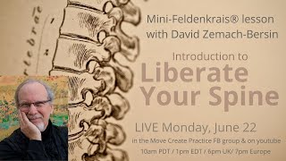 Liberate Your Spine Intro ~ Mini-Feldenkrais lesson with David Zemach-Bersin