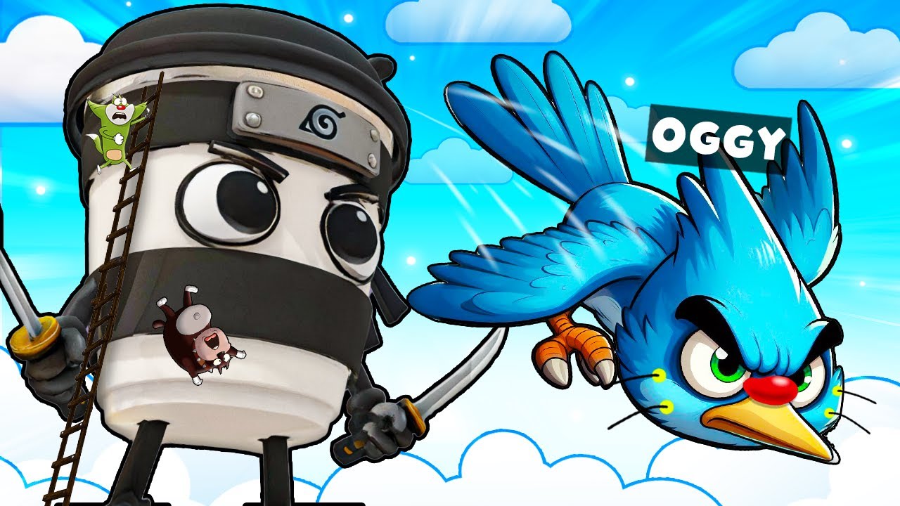 Roblox Oggy Become Bird In Climb And Jump Simulator