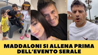 MADDALONI SI ALLENA CON I FIGLI PRIMA DELL'EVENTO SERALE!