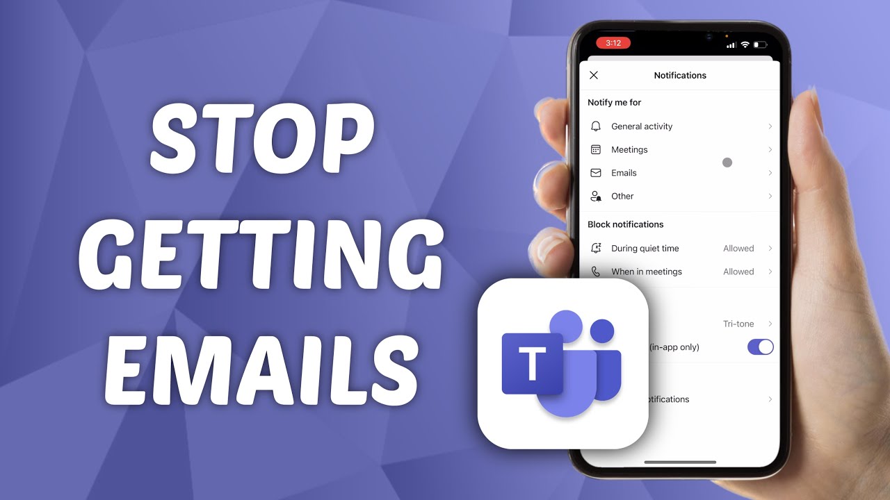 How to Stop Receiving Emails from Microsoft Teams