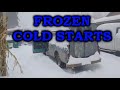 -30*C FROZEN ENGINE COLD START Compilation | s.3 ep.61 | Заводим холодный двигатель в мороз