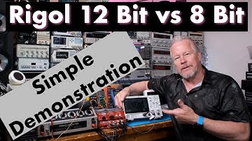 Rigol DHO814 12 Bit vs 8 Bit Oscilloscope a simple demonstration #12bitscope #DHO814 #DHO924S