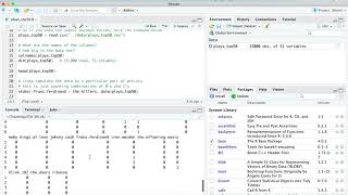 Tables and conditional probabilities