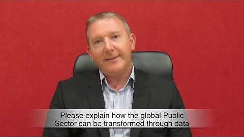 How the Global Public Sector can be transformed through data.