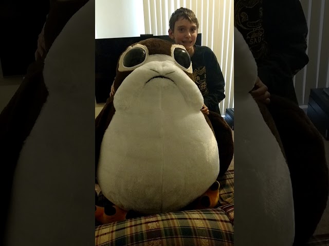 giant porg plush