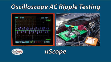 Oscilloscope Alternator AC Ripple Testing (uScope)