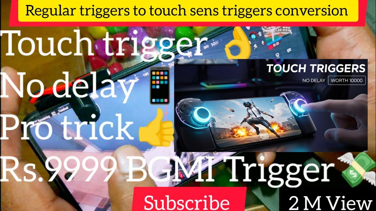 Custom Mobile Gaming Trigger convert (TOUCH) Four or Six fingers, Fast ...