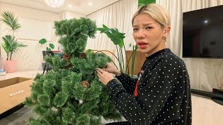 ブチギレながらクリスマスツリー作る