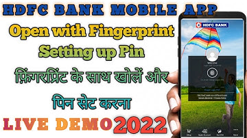 HDFC Mobile App PIN Set Up | Fingerprint Enabled | New Process 2022 | HDFC Update