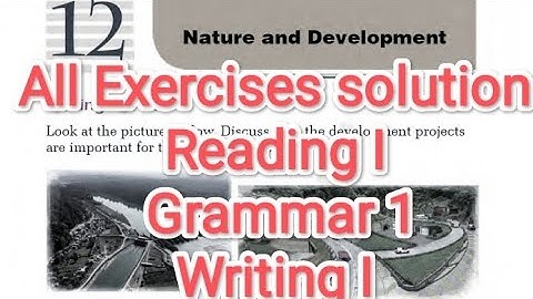 English grade 10 || Unit 12 || Reading I || All Exercises|| solution
