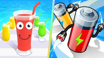 Juice Run Vs Battery Run in Max Level iOS,Android Game Mobile Update All Trailers Gameplay TRS8L3Y