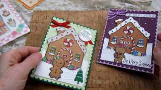 Gingerbread cards! +Acrylic markers by becnsam Crafting Fun 136 views 2 months ago 9 minutes, 27 seconds