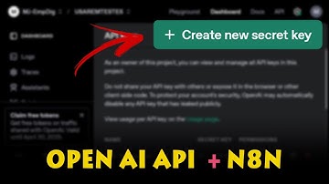 Como Criar Credencial API KEY da Open AI e Vincular ao N8N | Ⓜ6