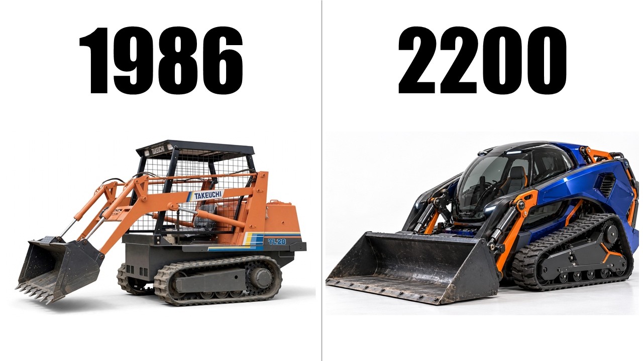 Evolution of Compact Track Loaders (1986–2200) - YouTube