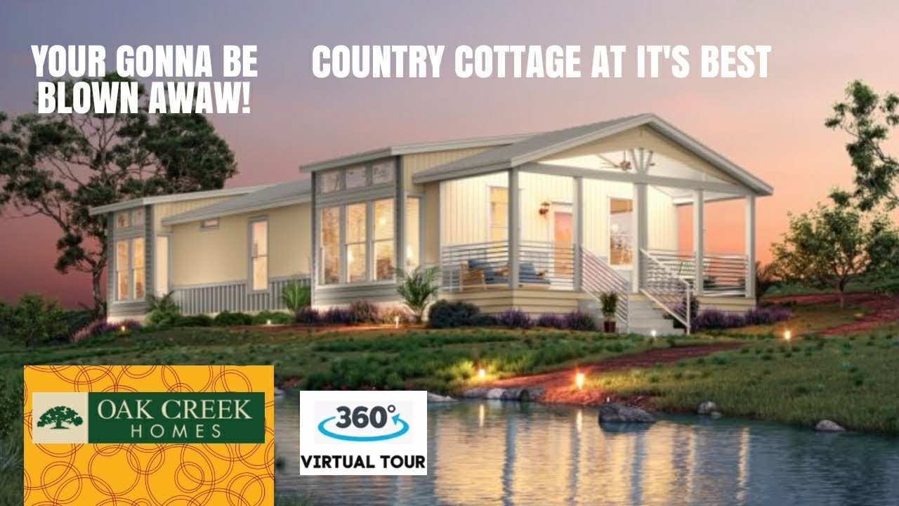 OAK CREEK HOMES SWAN L52EP8 COUNTRY COTTAGE 3 BED 2 BATH 26 X 60