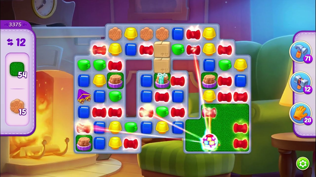 Homescapes Level 3375 Hard (No boosters) /Уровень 3375  Сложный (Без бустеров) 13.03.2023