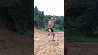 Daily Training For Rural Kung Fu Boys#Shorts