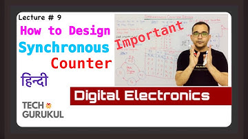 9. Designing steps for Synchronous Counters in Hindi | 2-Bit Synchronous Counter
